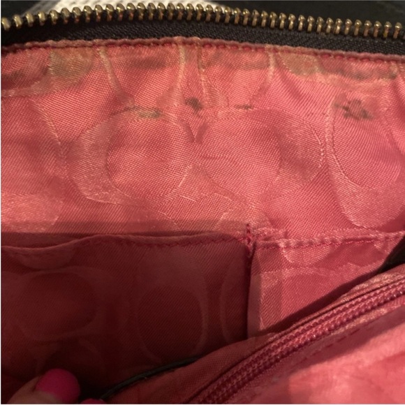 Coach Legacy 65th Anniversary Black Vachetta Leather with Pink Interior Bag